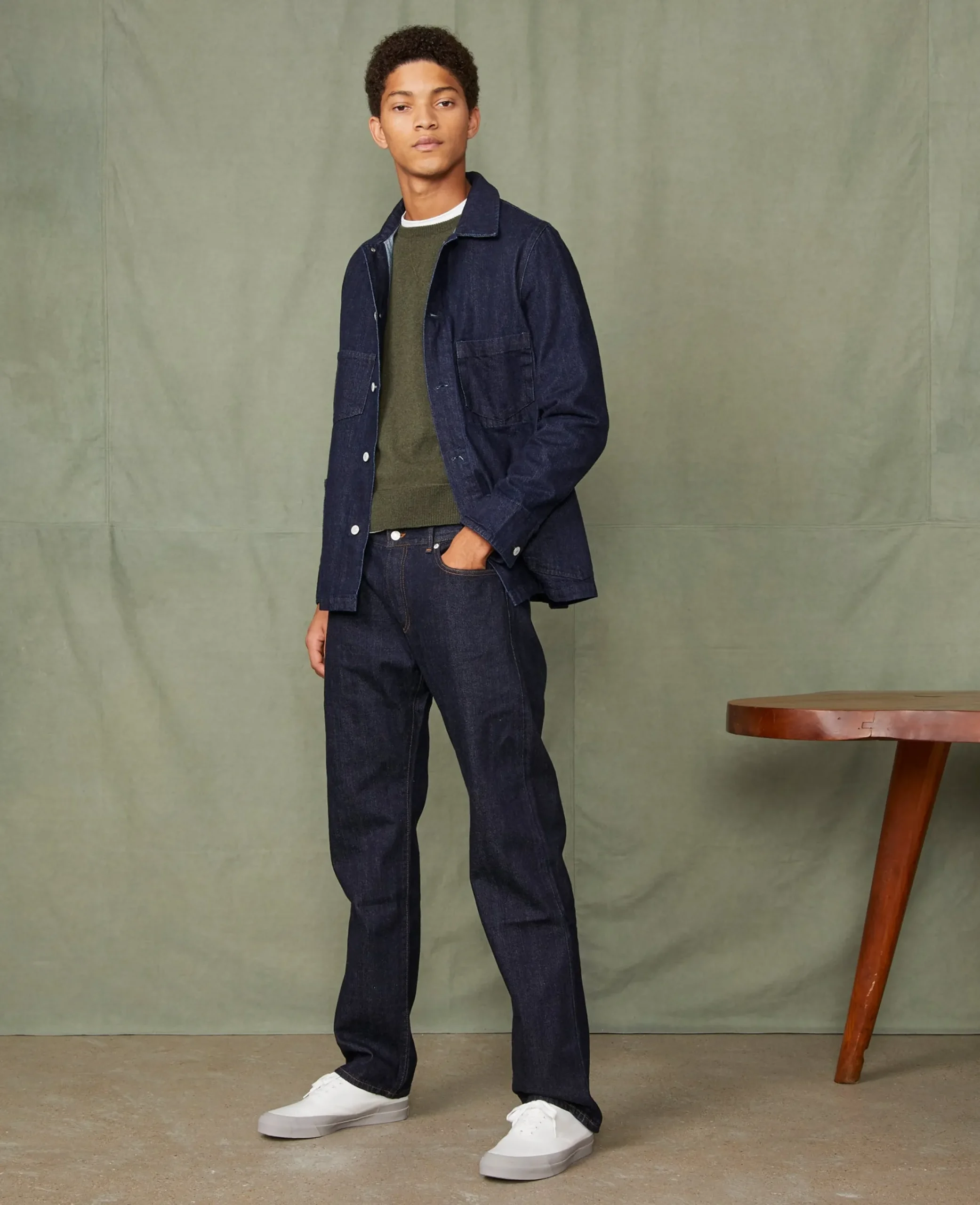 Chore jacket japanese selvedge denim