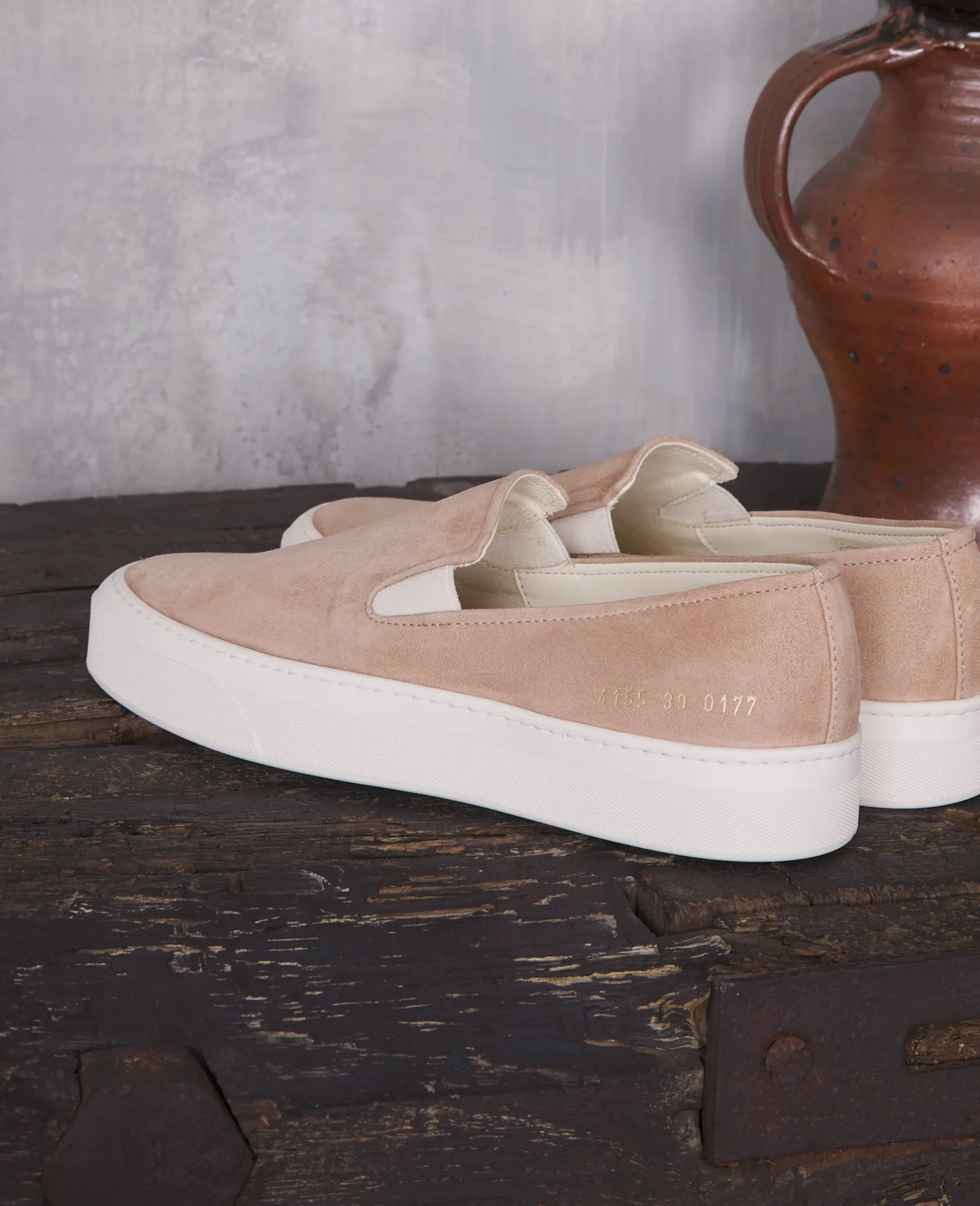 Common project slip-on calf leather
