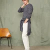 Crew neck sweater italian merino wool