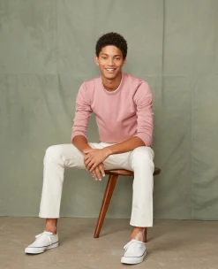 Crew neck sweater italian merino wool