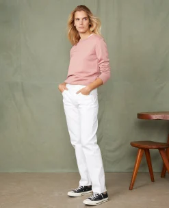 Crew neck sweater italian merino wool