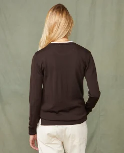 Crew neck sweater italian merino wool