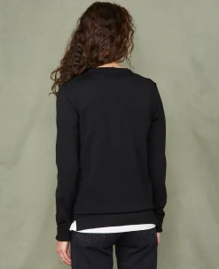 Crew neck sweater italian merino wool