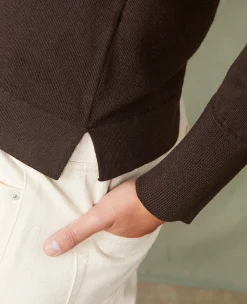 Crew neck sweater italian merino wool