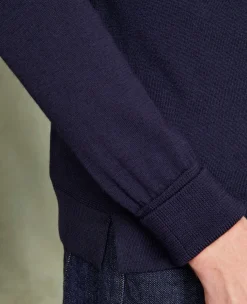 Crew neck sweater italian merino wool