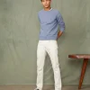 Crew neck sweatshirt organic cotton fleece