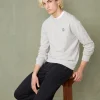 Crew neck sweatshirt organic cotton fleece