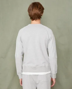 Crew neck sweatshirt organic cotton fleece