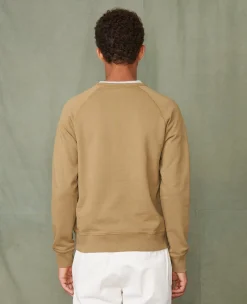 Crew neck sweatshirt organic cotton fleece