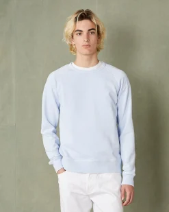 Crew neck sweatshirt organic cotton fleece