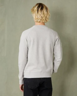 Crew neck sweatshirt organic cotton fleece