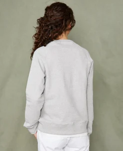 Crew neck sweatshirt organic cotton fleece