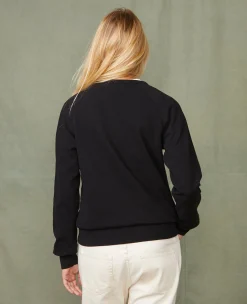Crew neck sweatshirt organic cotton fleece