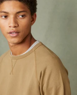 Crew neck sweatshirt organic cotton fleece