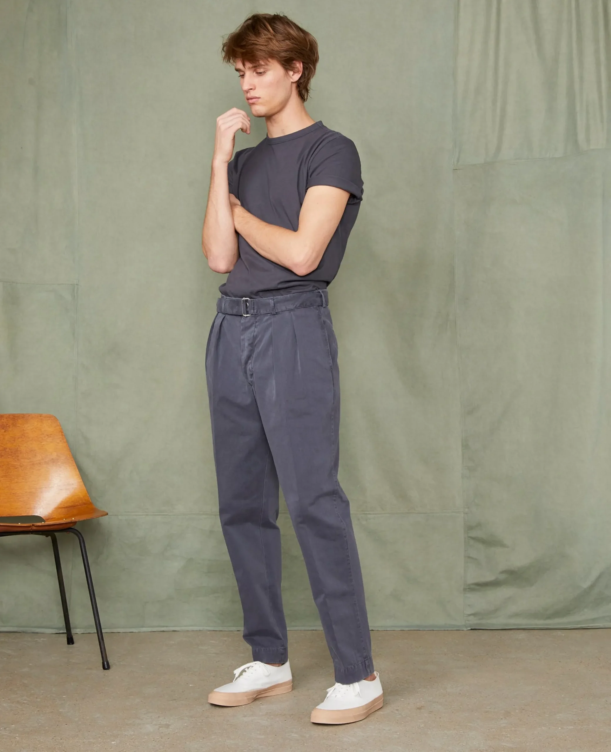 Crew neck t-shirt organic cotton jersey