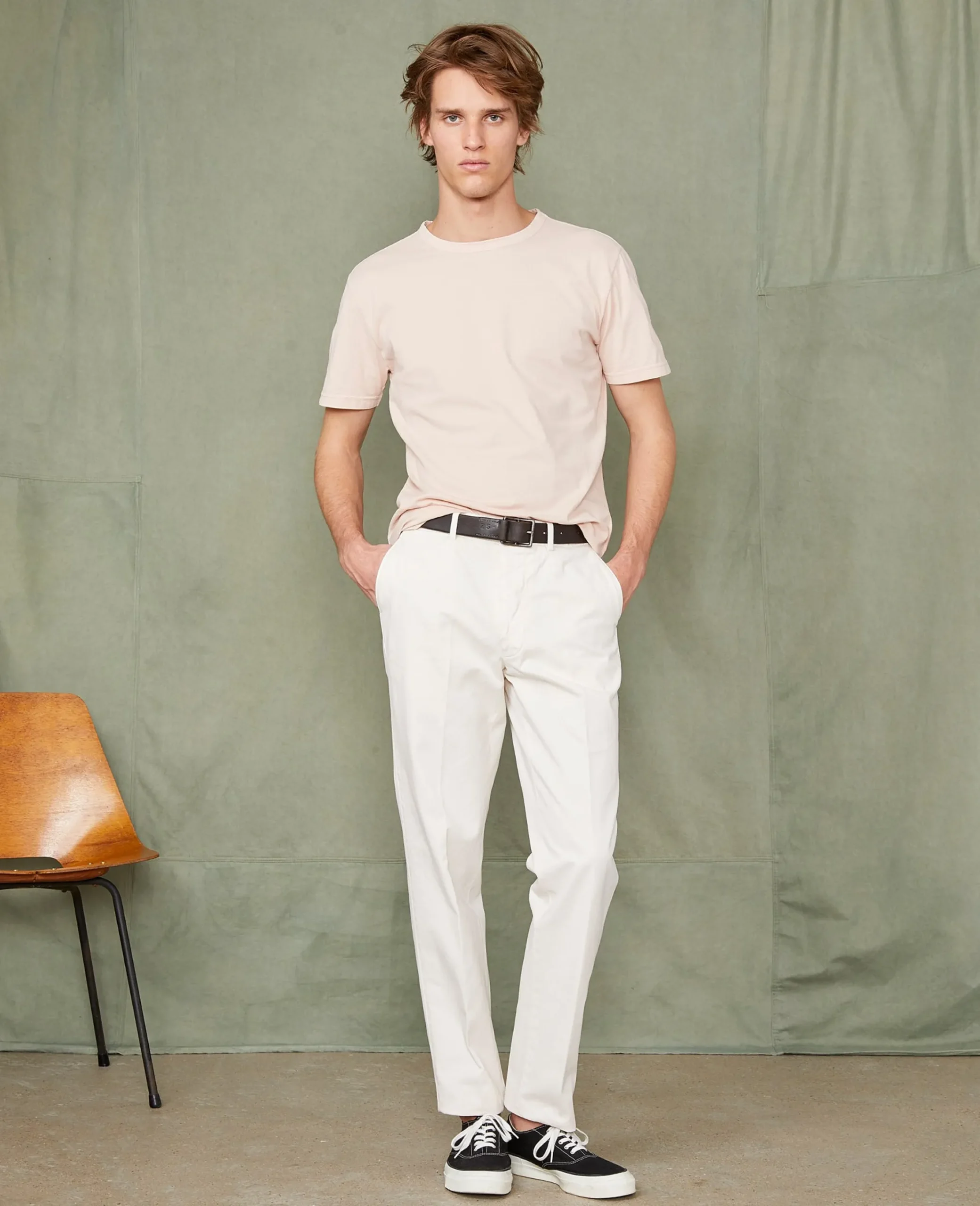Crew neck t-shirt organic cotton jersey