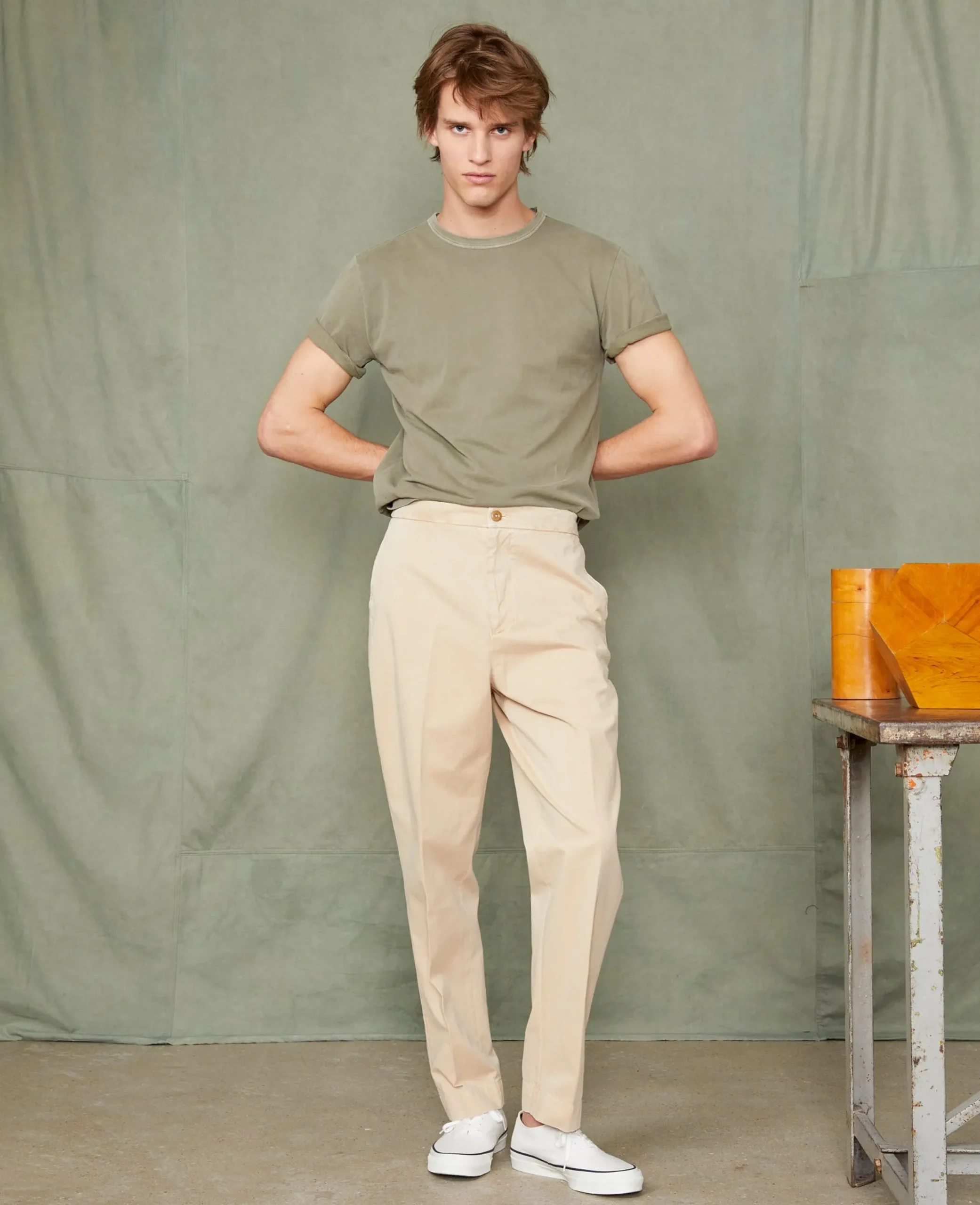 Crew neck t-shirt organic cotton jersey