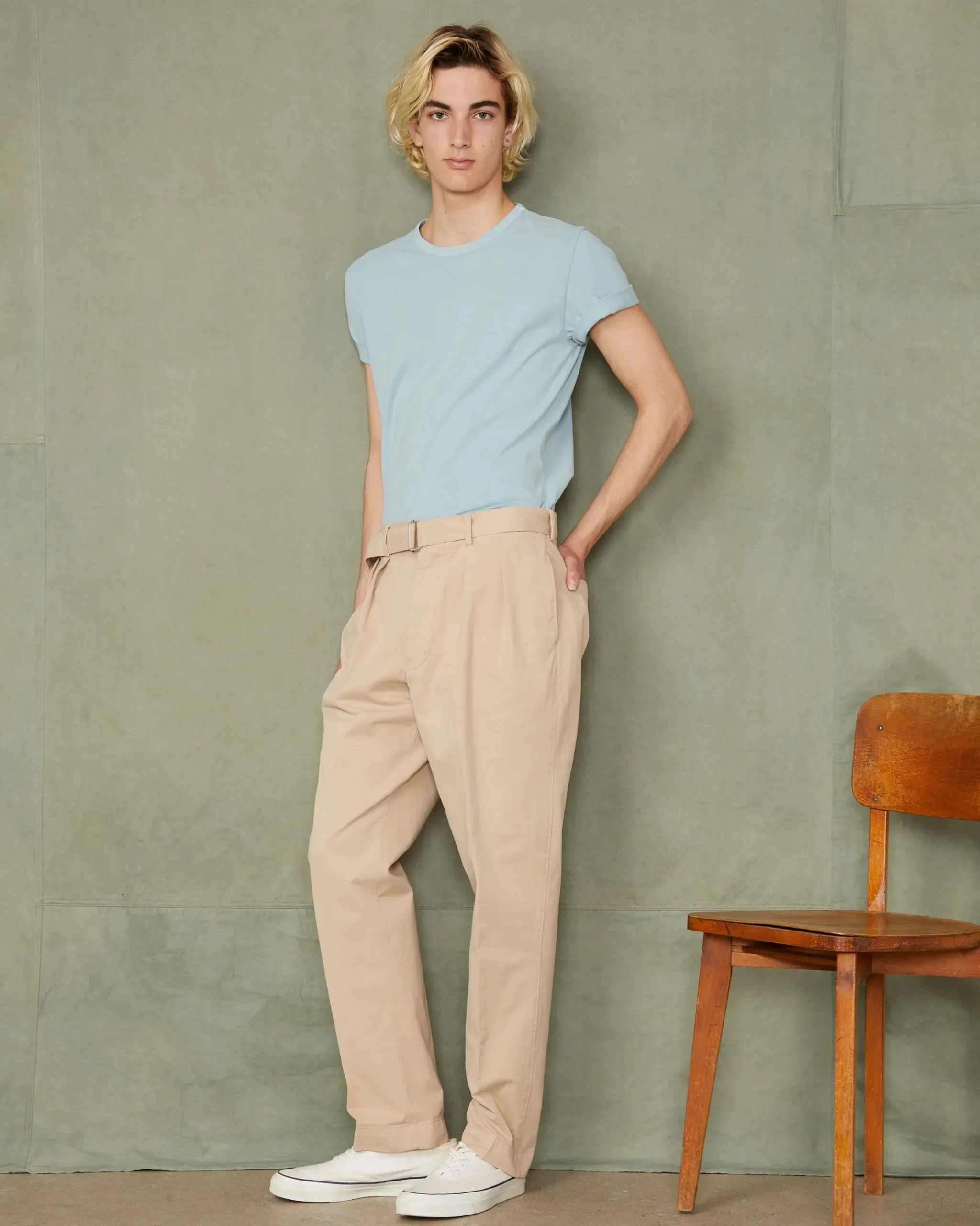Crew neck t-shirt organic cotton jersey