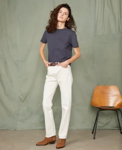 Crew neck t-shirt organic cotton jersey
