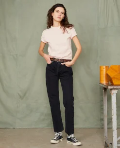 Crew neck t-shirt organic cotton jersey
