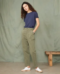 Crew neck t-shirt organic cotton jersey