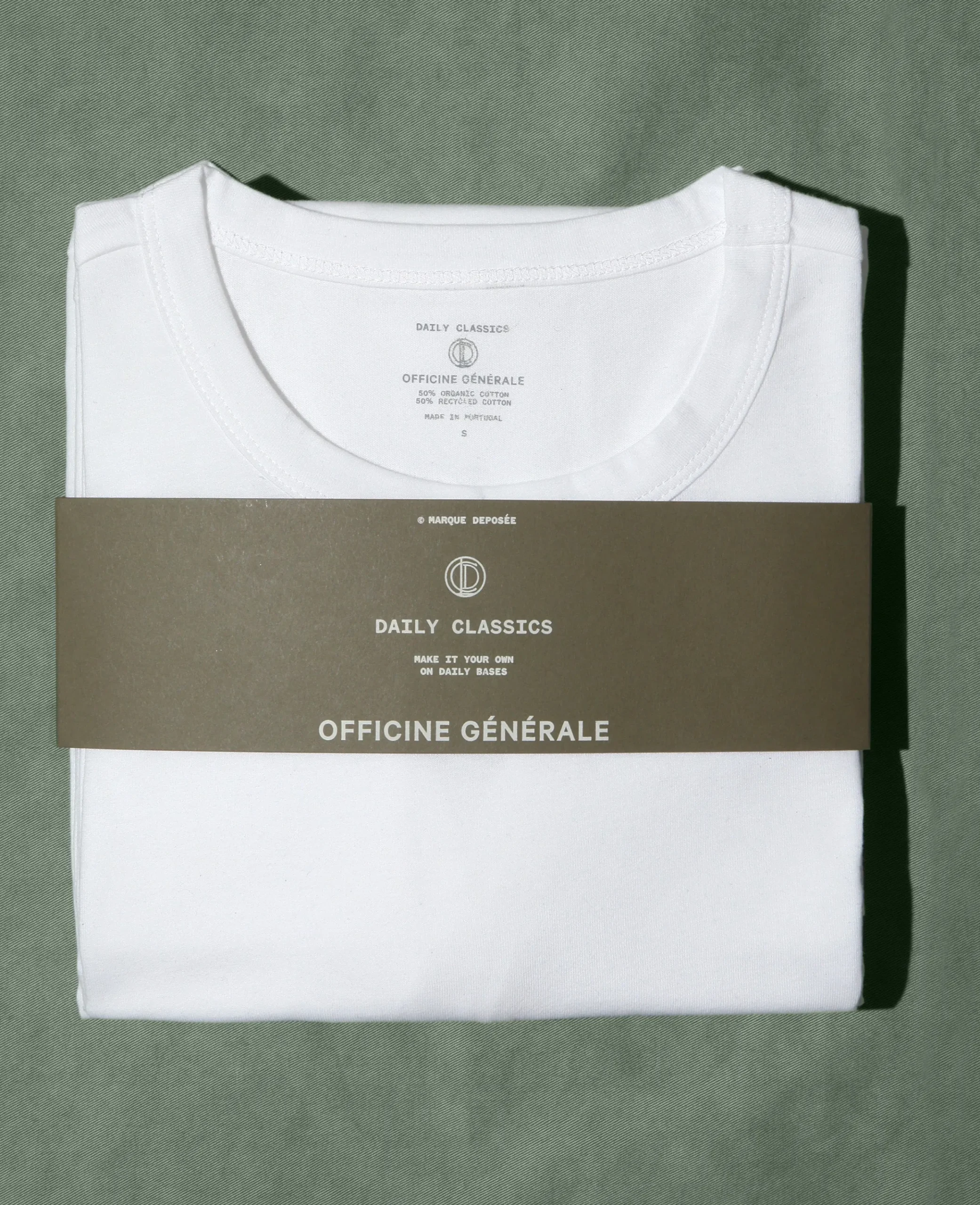 Crew neck t-shirt organic cotton jersey