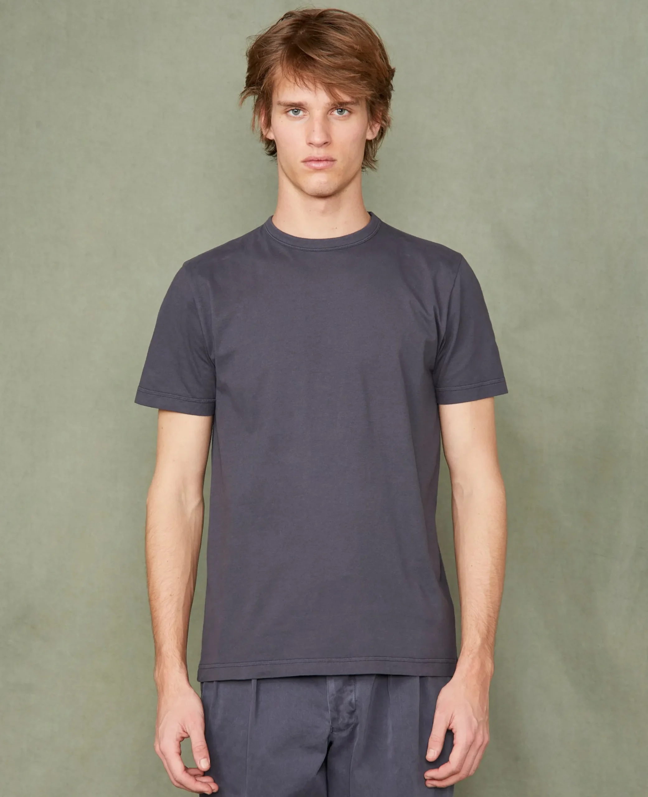 Crew neck t-shirt organic cotton jersey