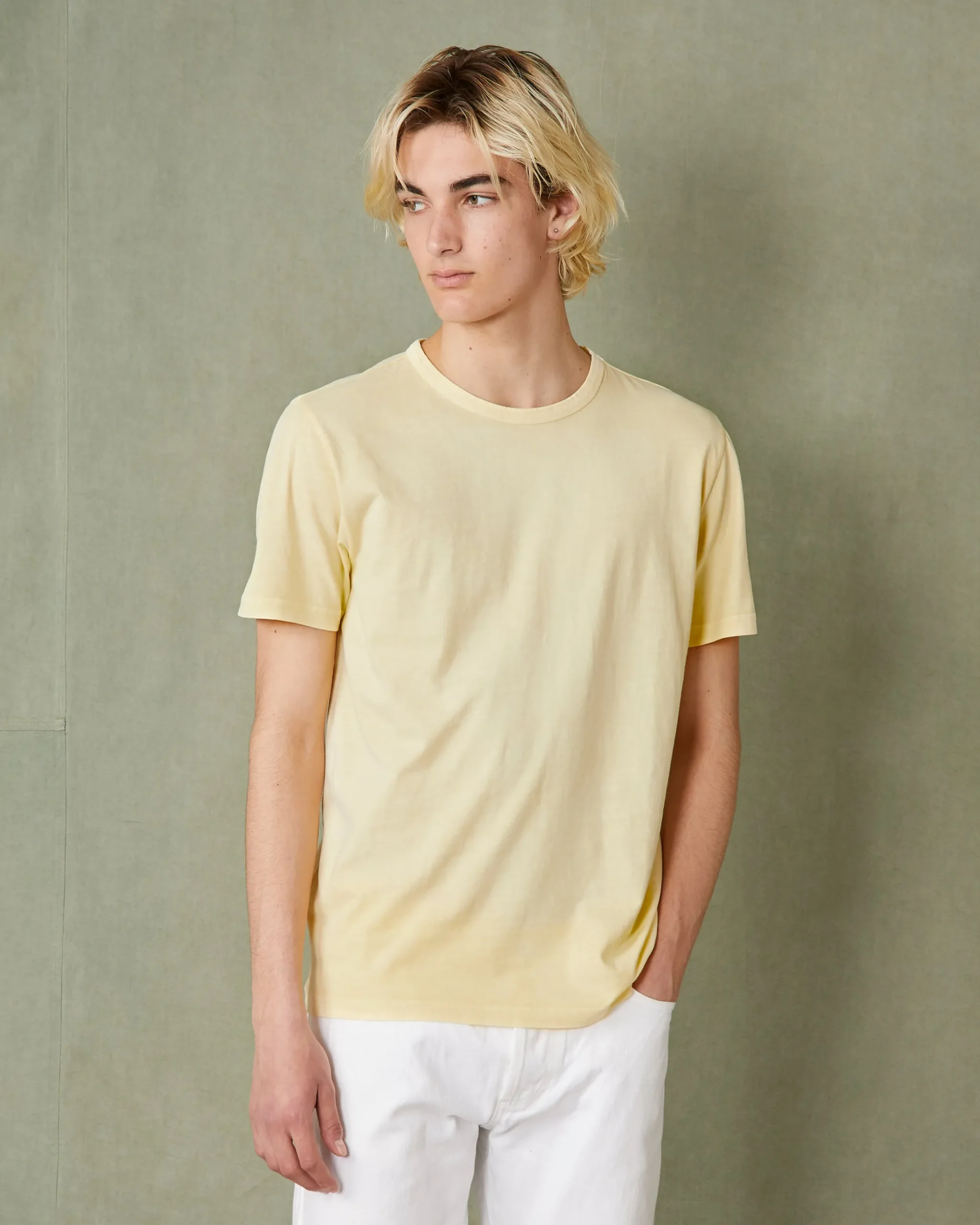 Crew neck t-shirt organic cotton jersey
