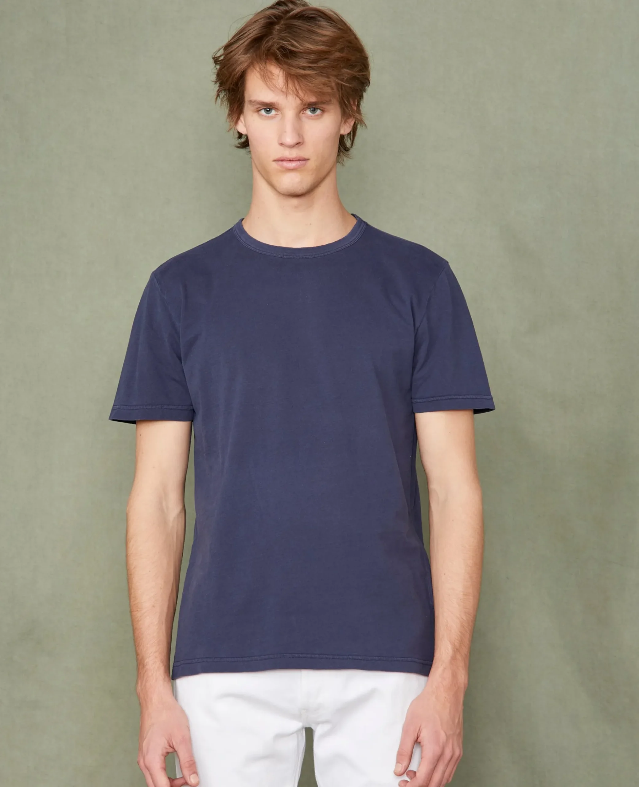 Crew neck t-shirt organic cotton jersey