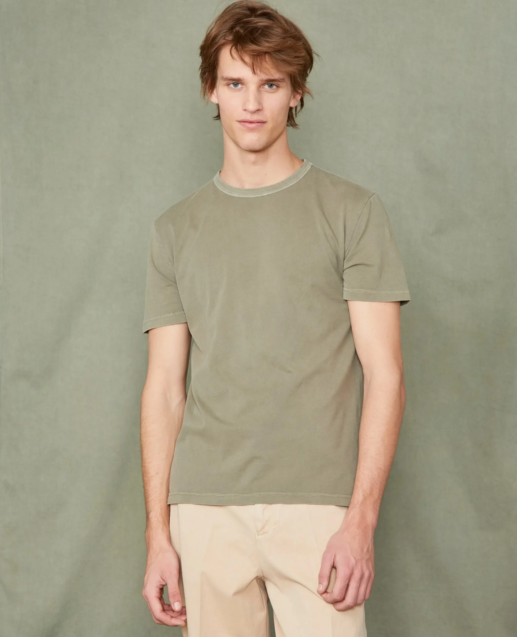Crew neck t-shirt organic cotton jersey
