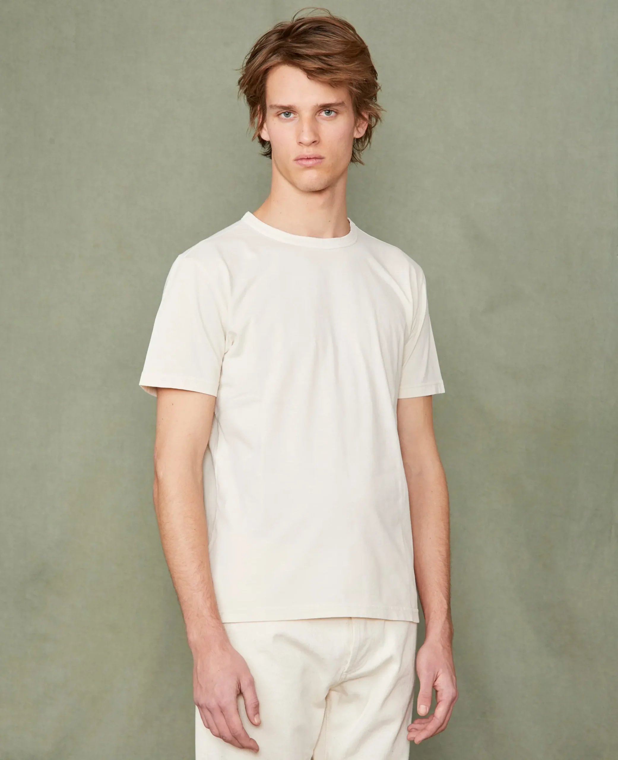 Crew neck t-shirt organic cotton jersey