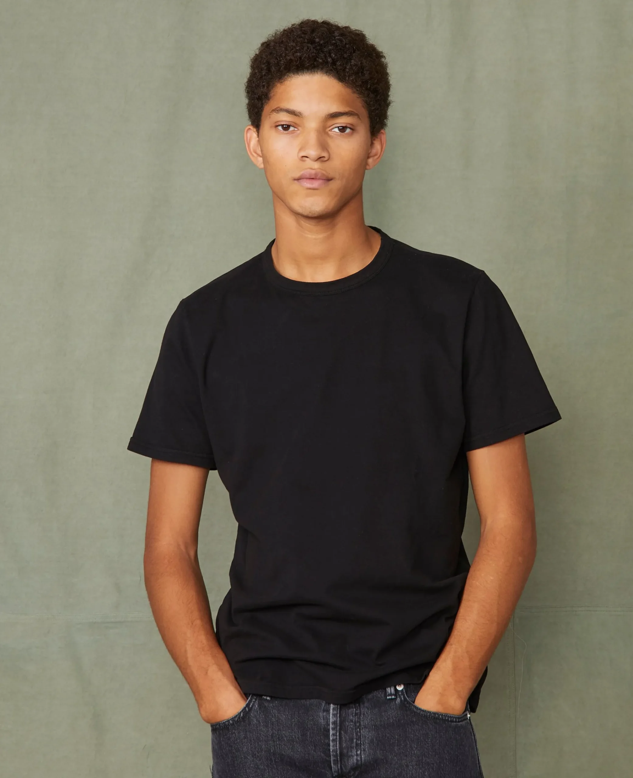 Crew neck t-shirt organic cotton jersey