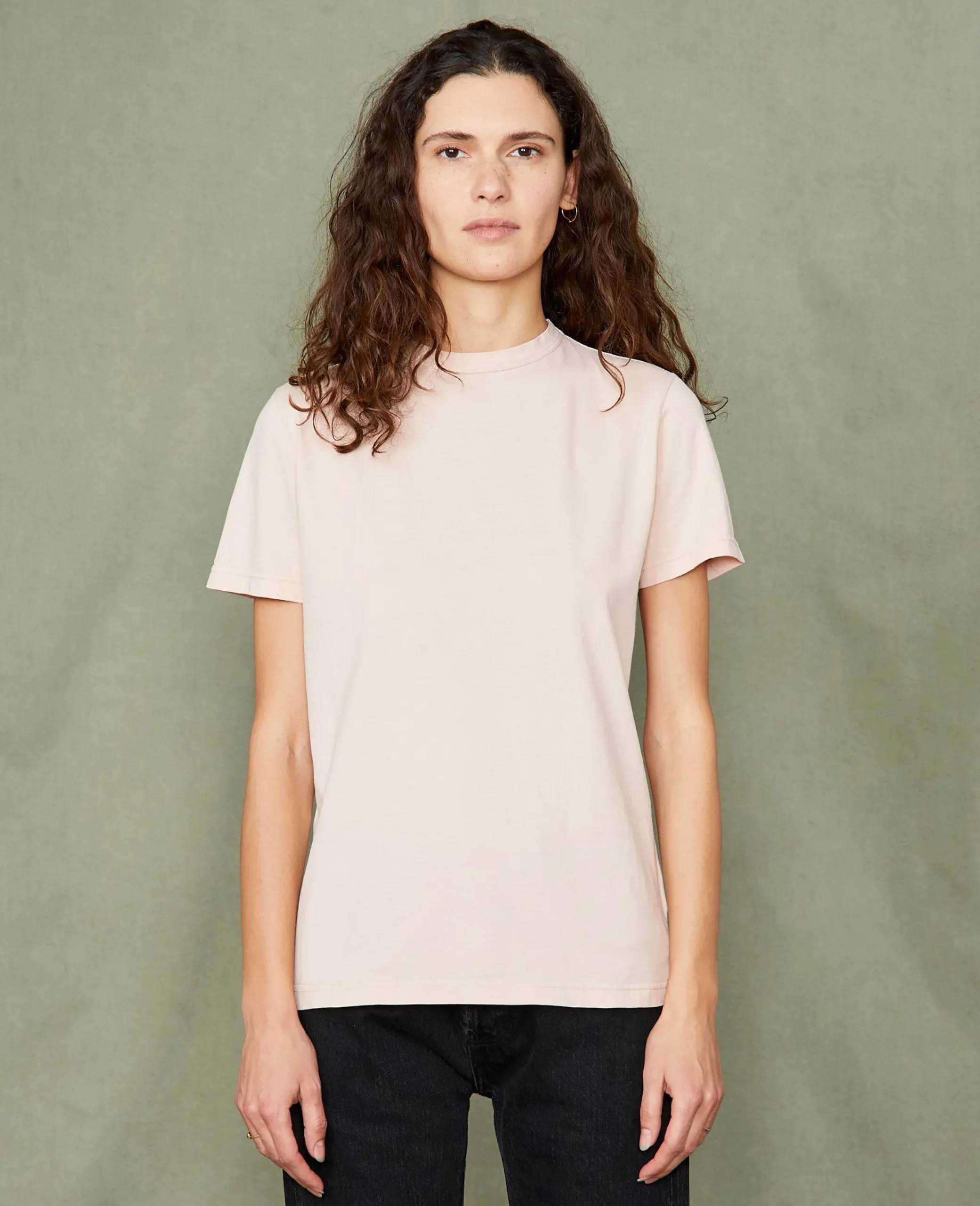 Crew neck t-shirt organic cotton jersey