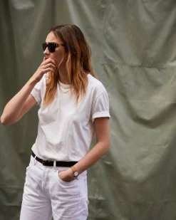 Crew neck t-shirt organic cotton jersey