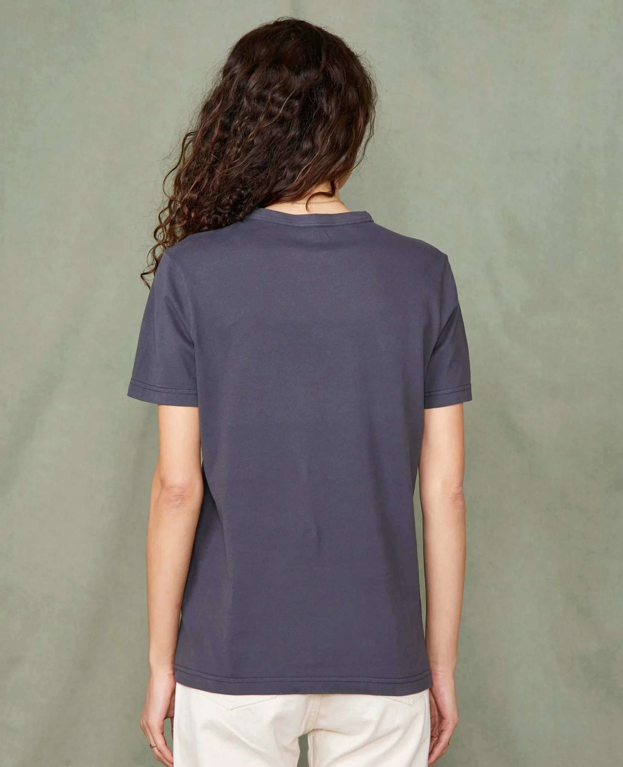 Crew neck t-shirt organic cotton jersey