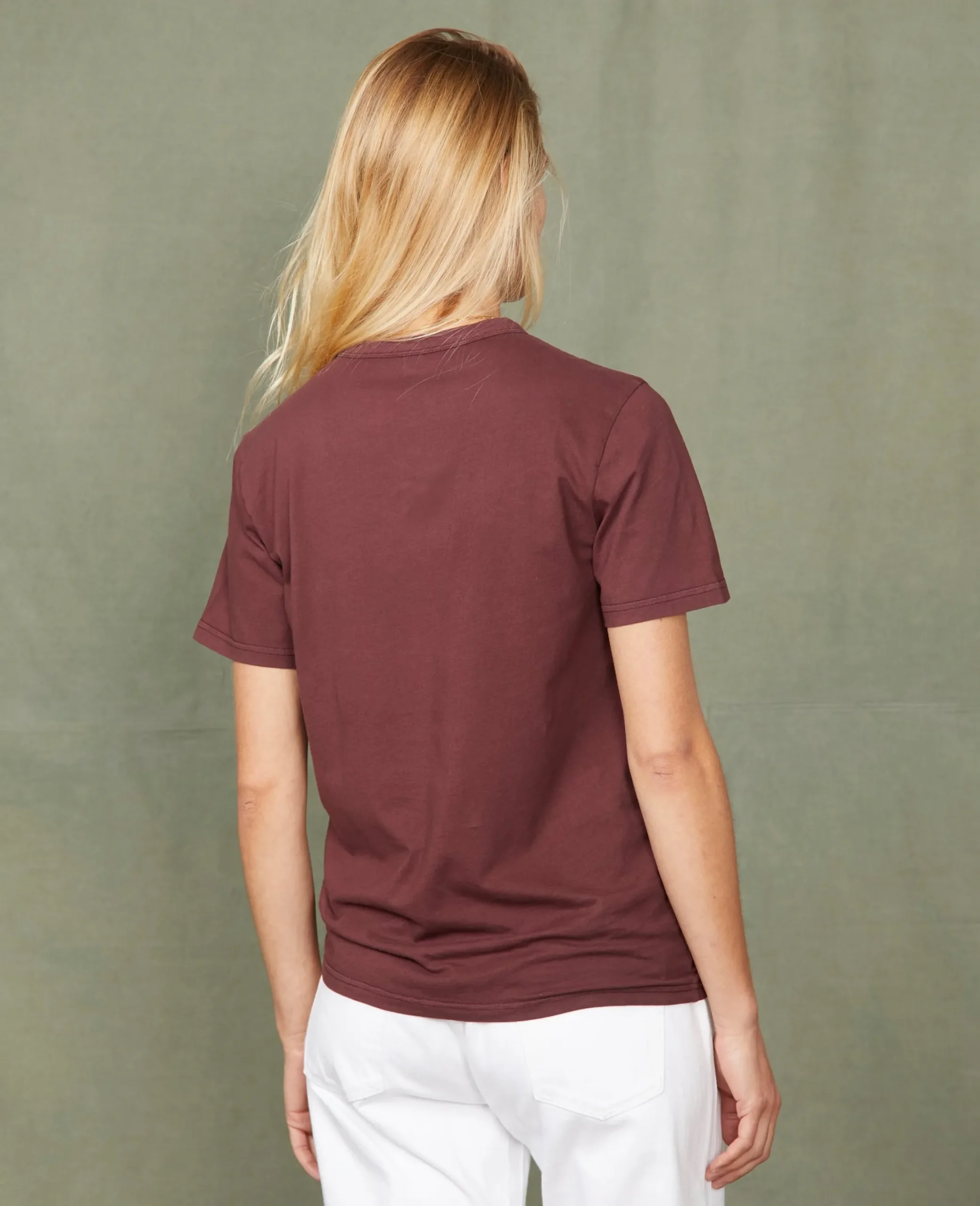Crew neck t-shirt organic cotton jersey