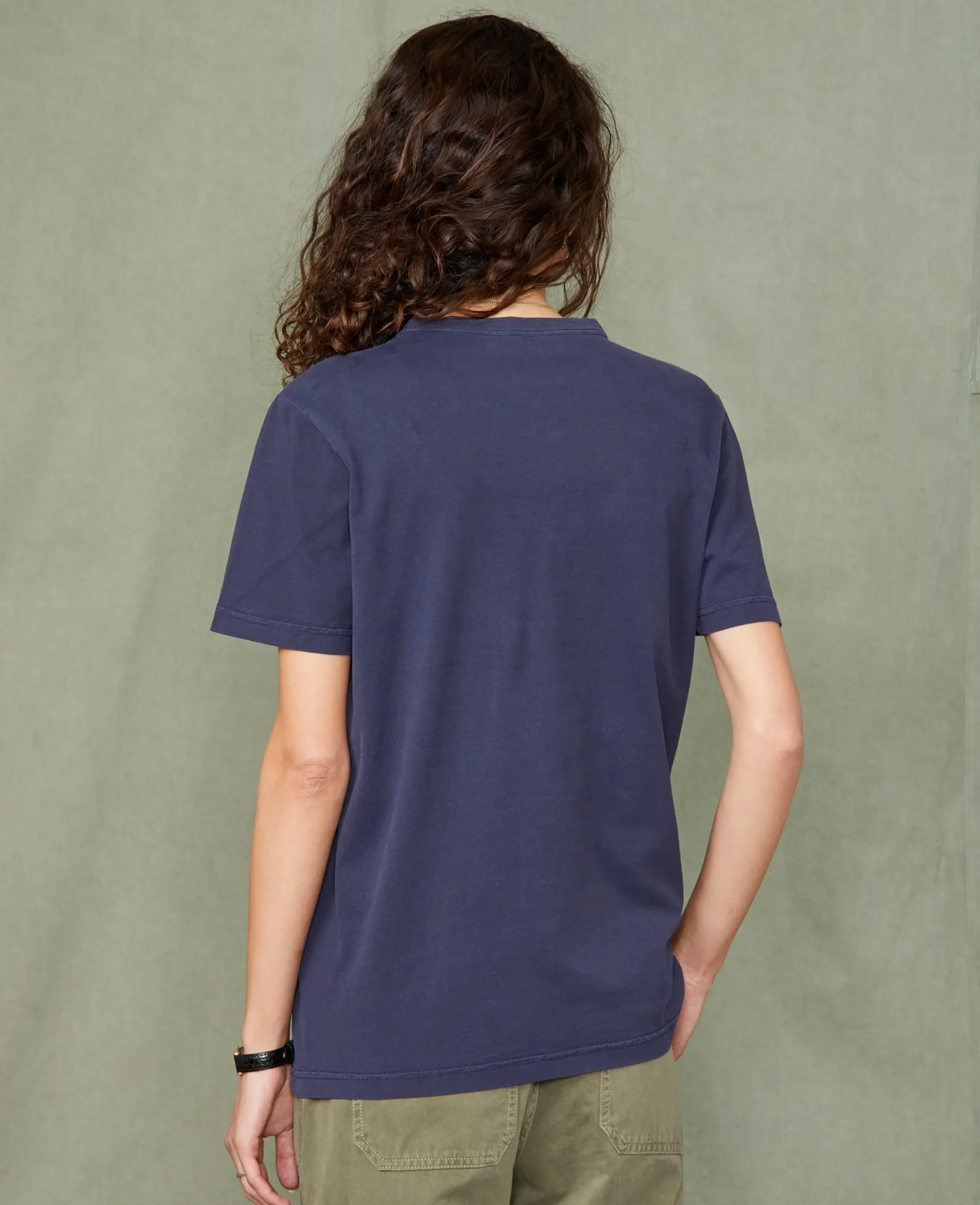 Crew neck t-shirt organic cotton jersey