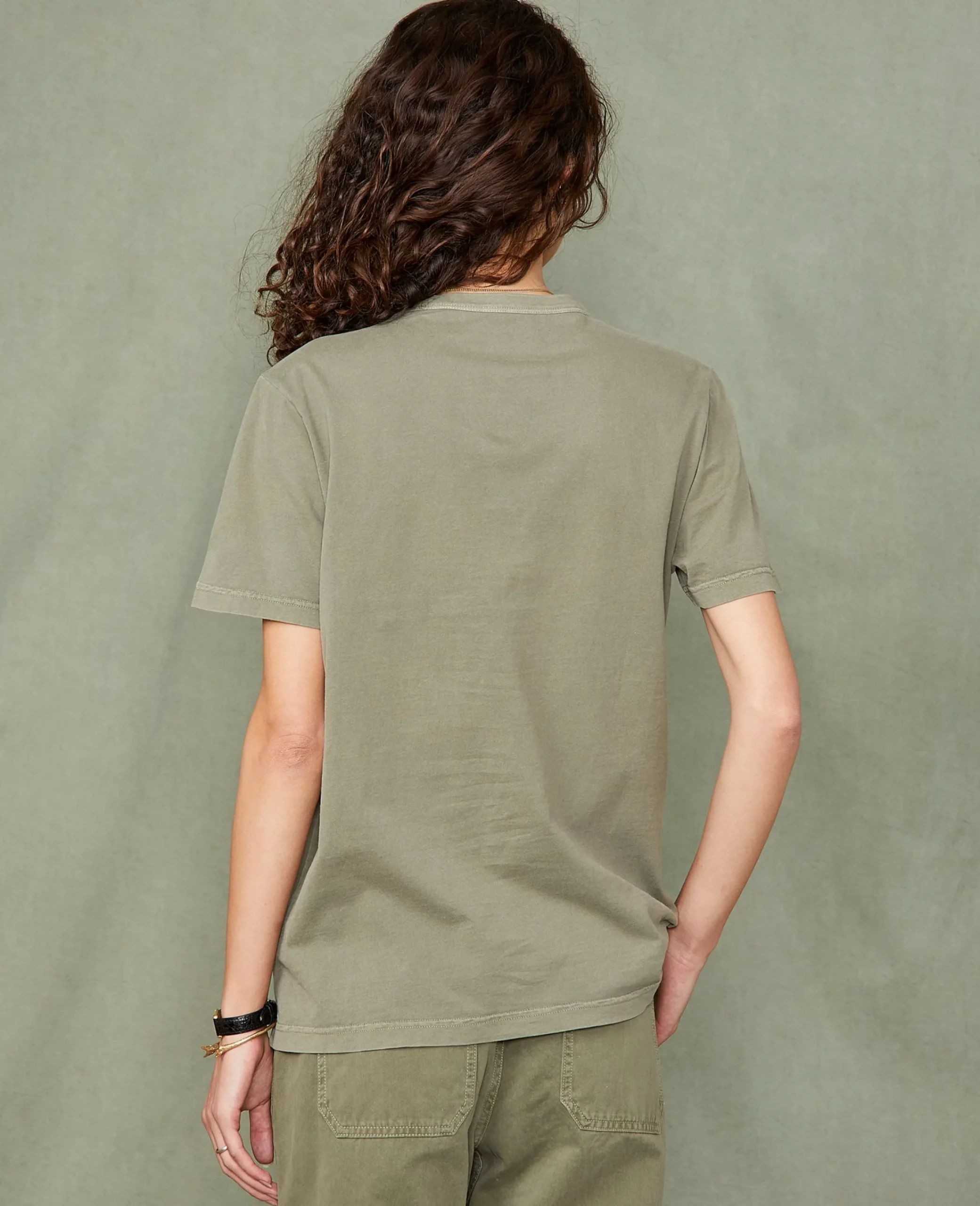 Crew neck t-shirt organic cotton jersey