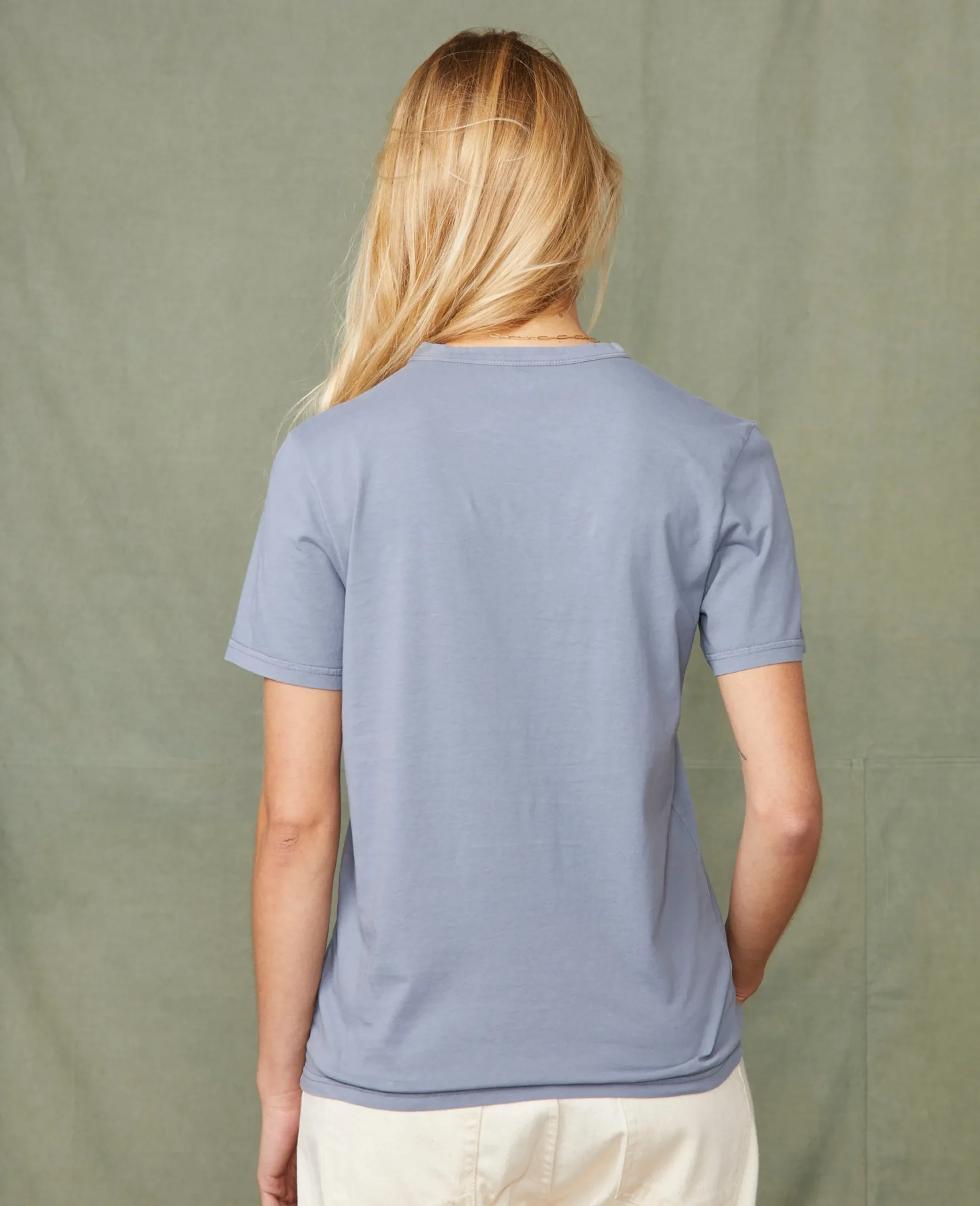 Crew neck t-shirt organic cotton jersey