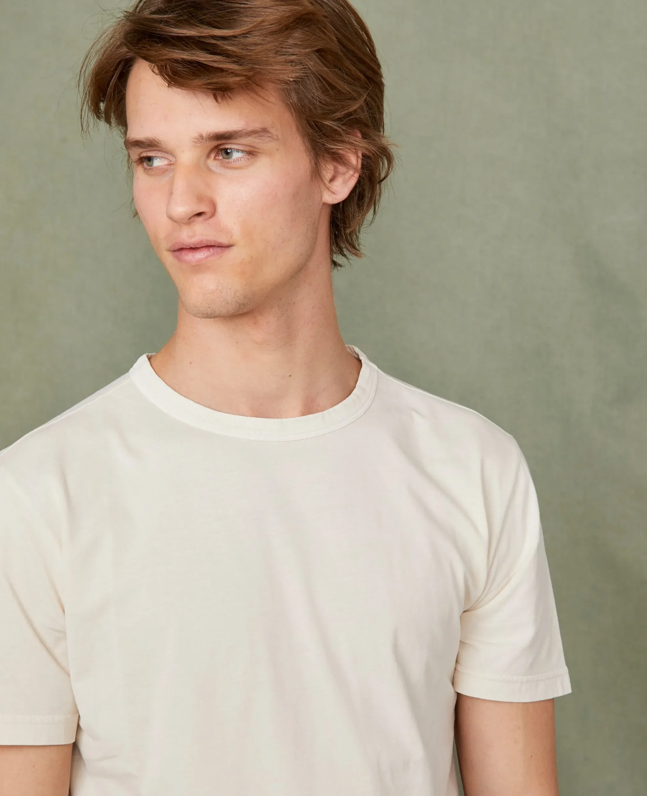 Crew neck t-shirt organic cotton jersey