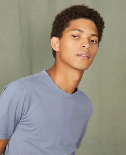 Crew neck t-shirt organic cotton jersey