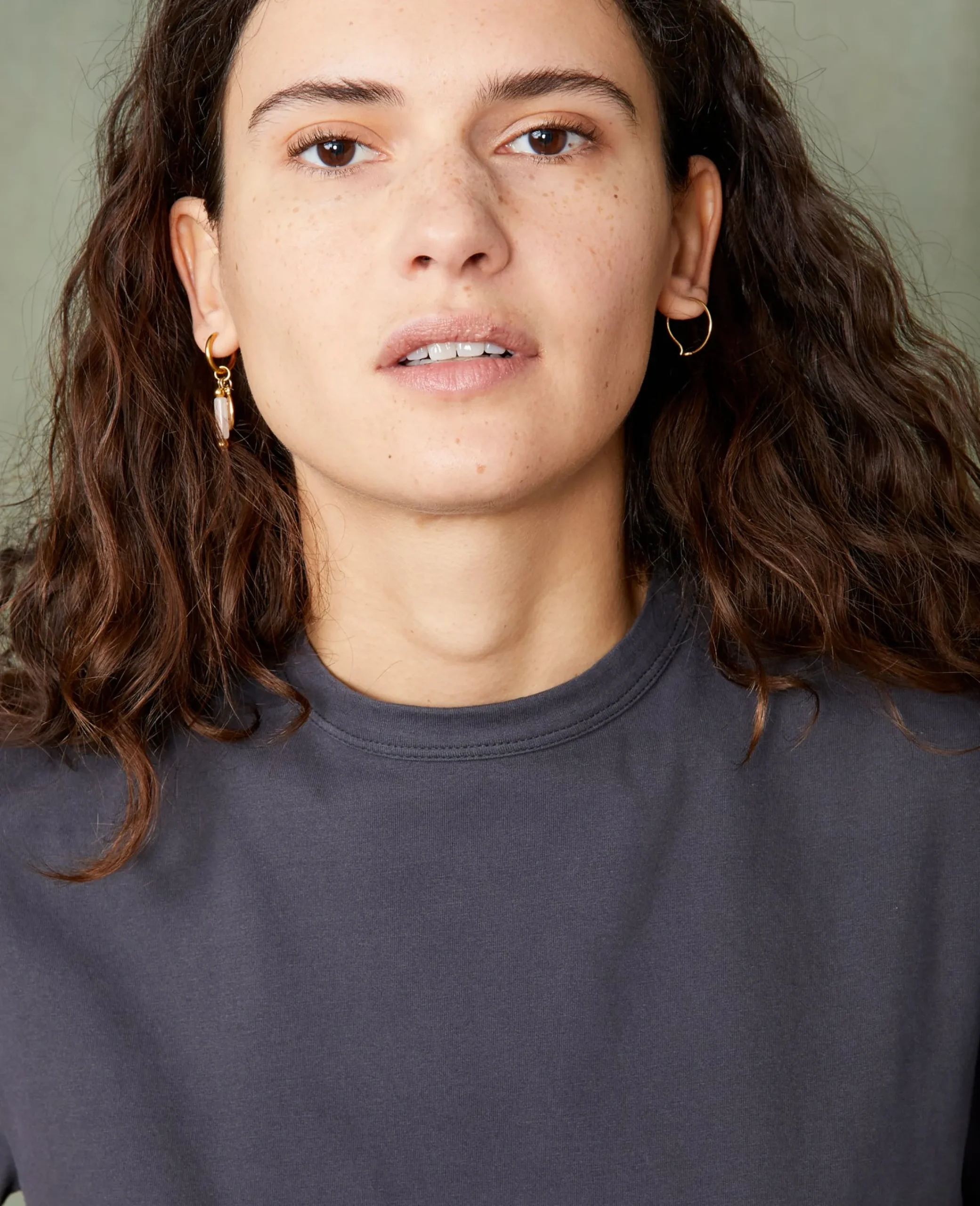 Crew neck t-shirt organic cotton jersey