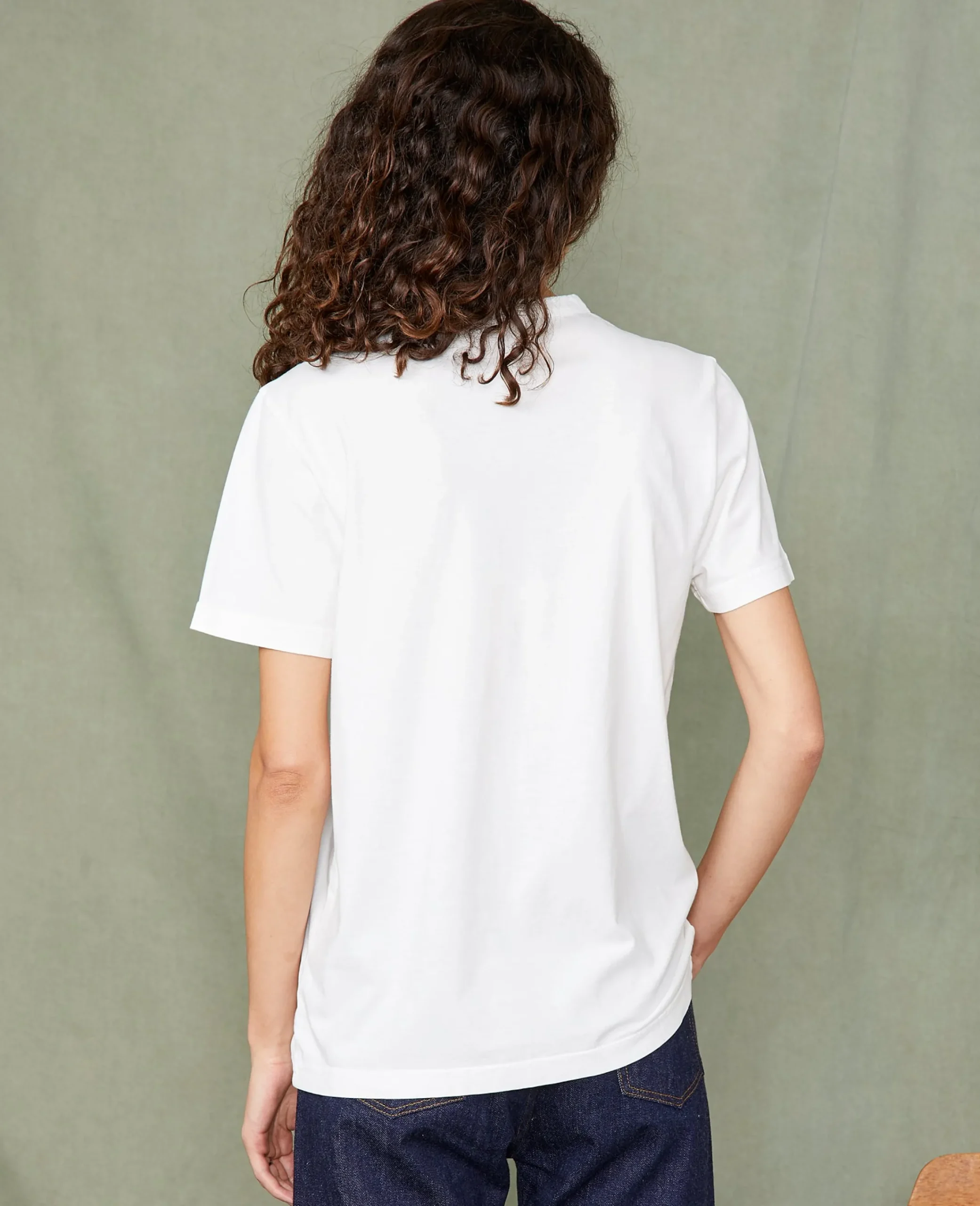 Crew neck t-shirt organic cotton jersey