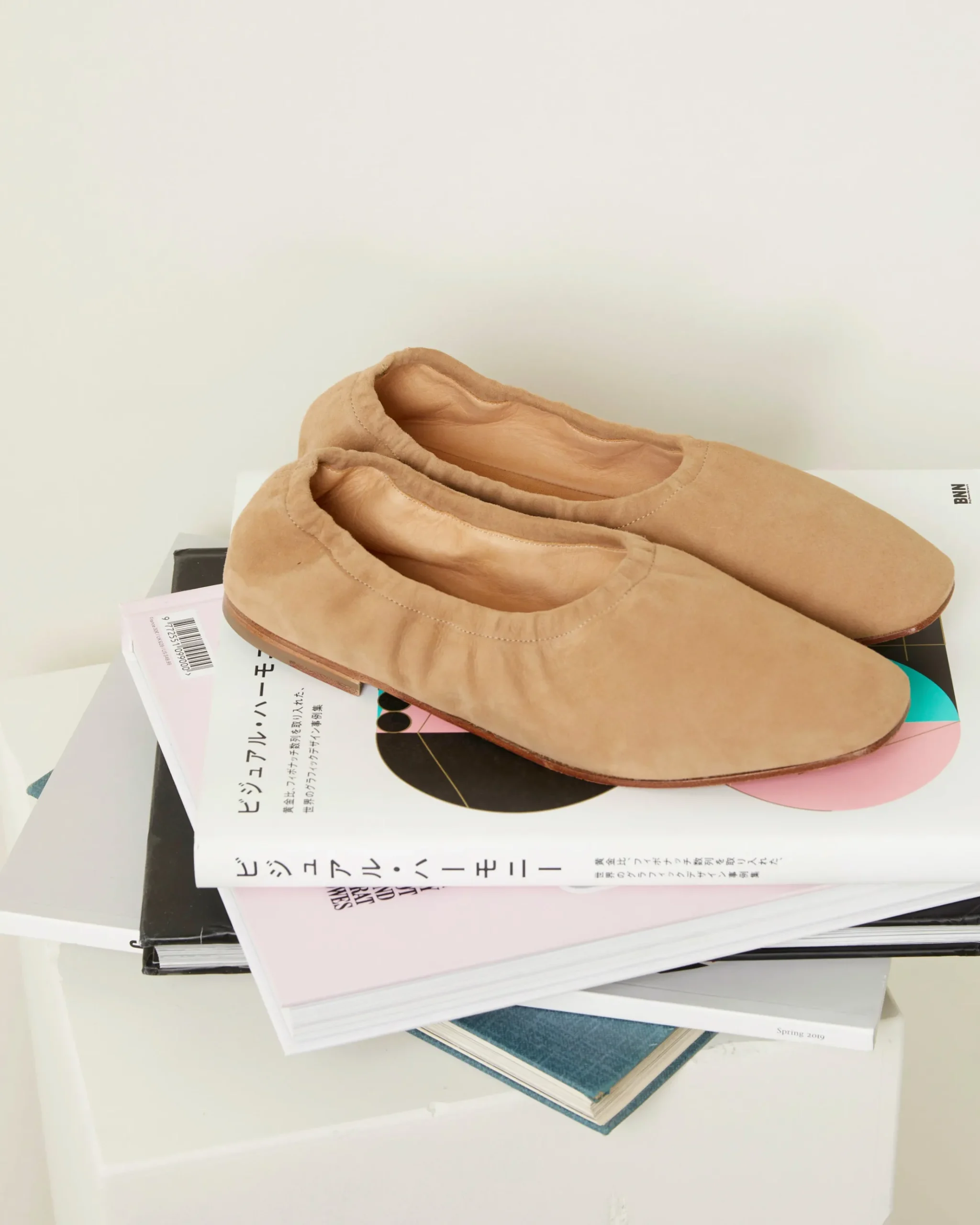 Dorleac goat suede ballerine 100% goat suede