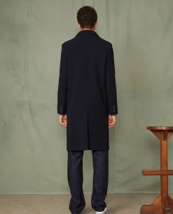 Double breasted coat feltro wool