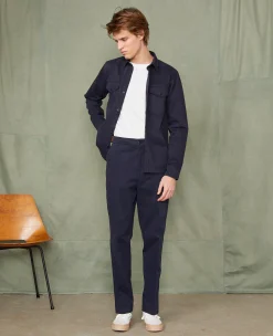 Drawstring chino italian organic cotton