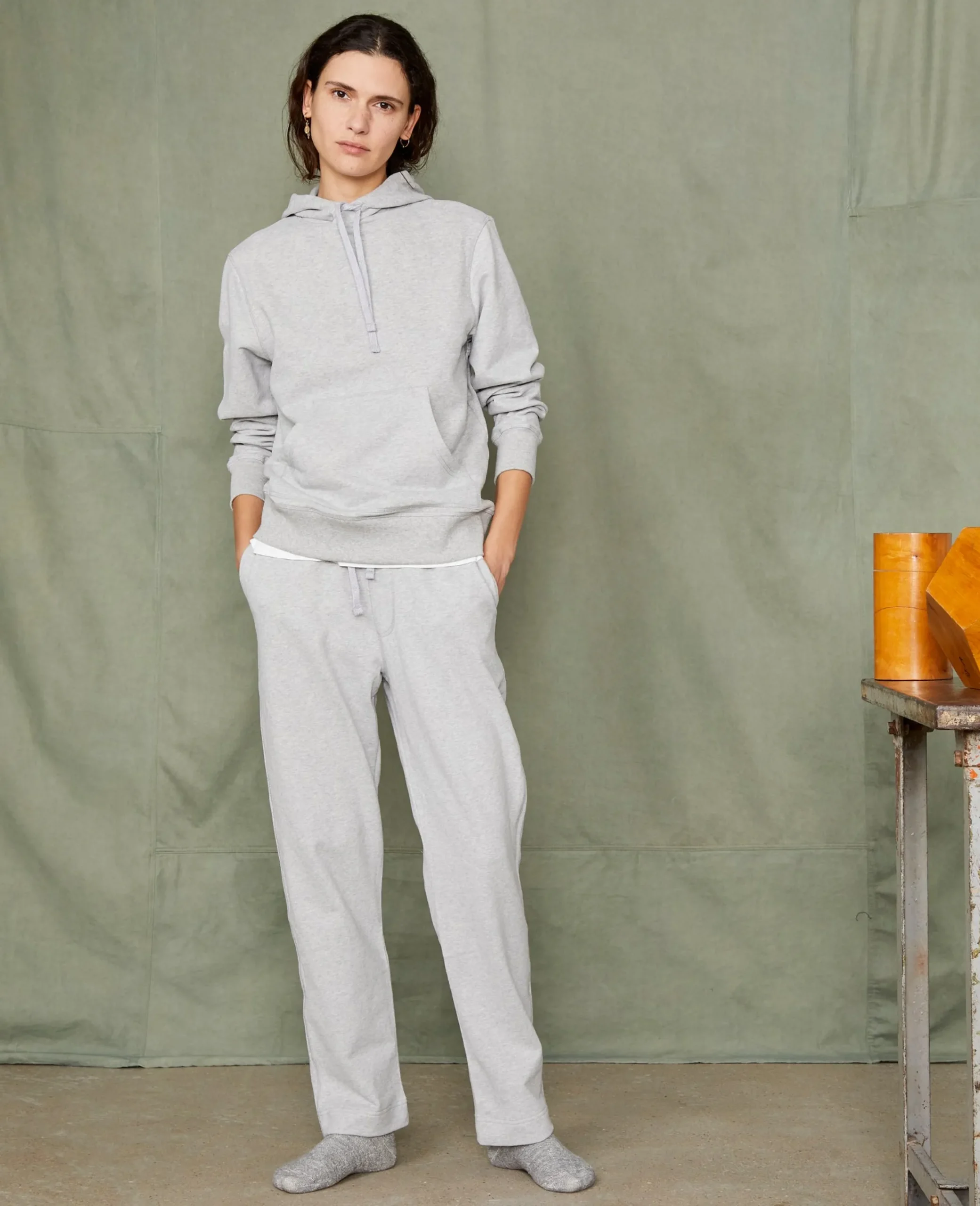 Hoodie sweatshirt organic cotton fleece