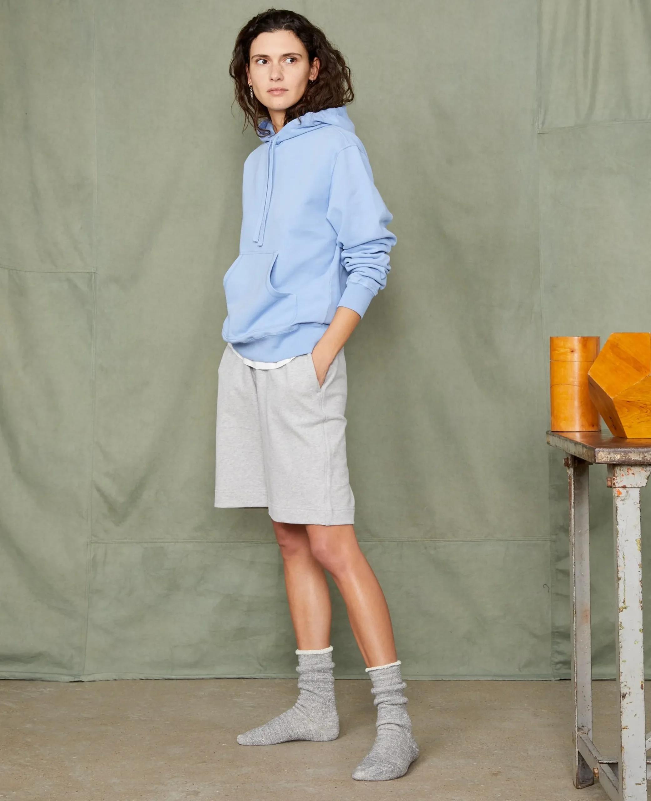 Hoodie sweatshirt organic cotton fleece