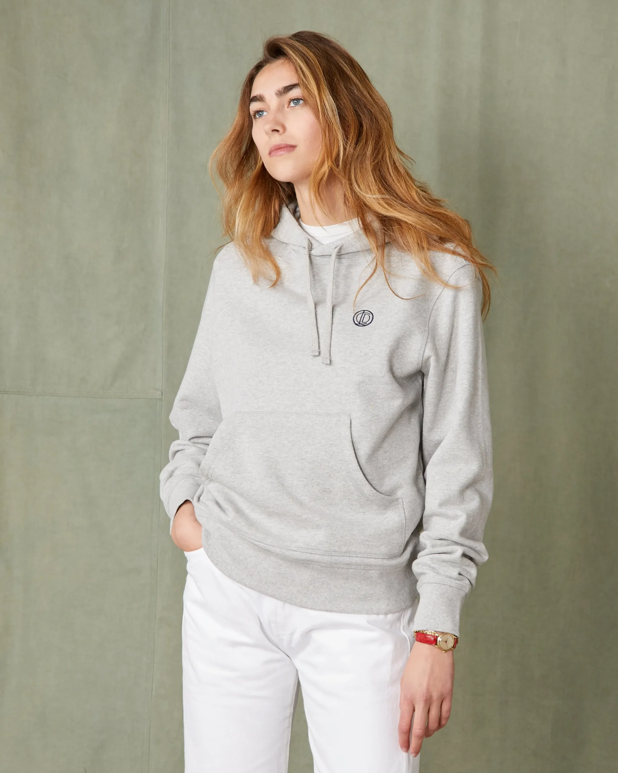 Hoodie sweatshirt organic cotton fleece