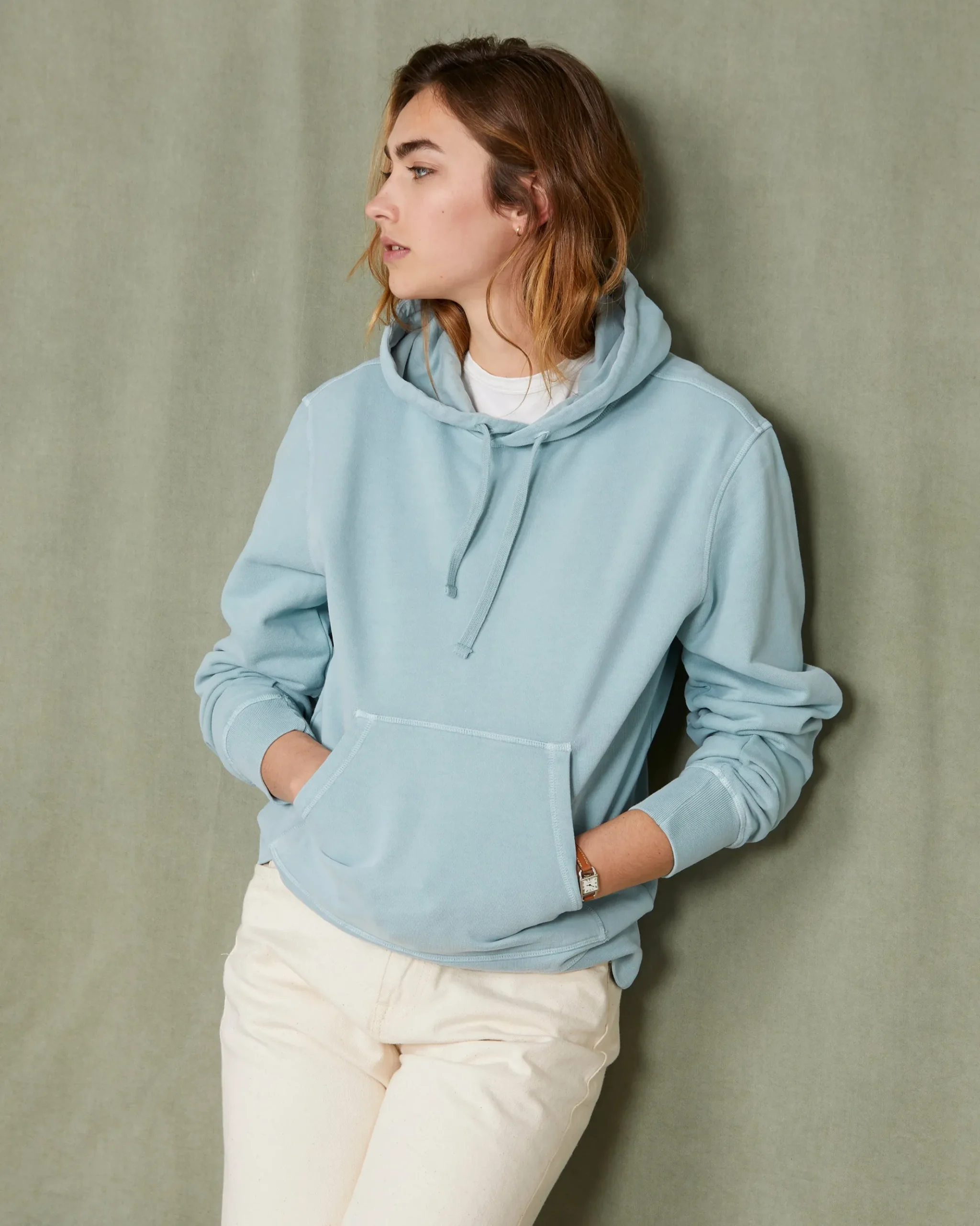 Hoodie sweatshirt organic cotton fleece